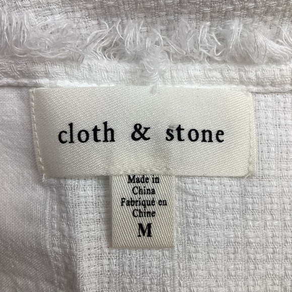 Cloth & Stone Spaghetti Strap Linen Top White - Picture 4 of 6